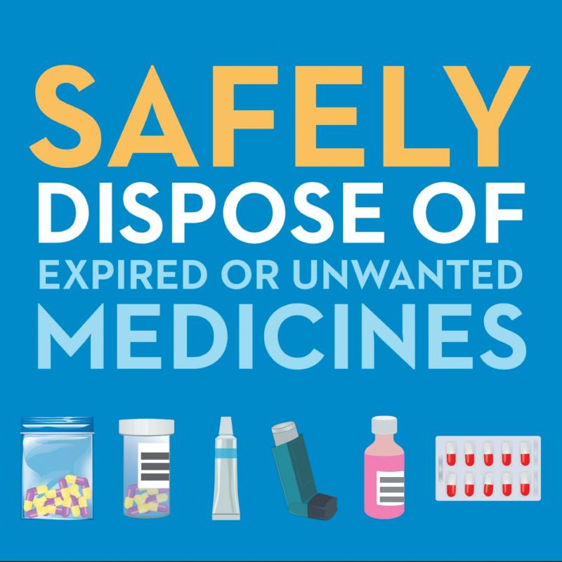 Safely dispose of expired or unwanted medicines